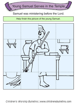 Sunday school activity about Samuel for ages 7-12