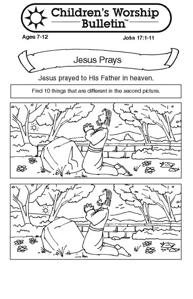 Gospel Activity Sheets